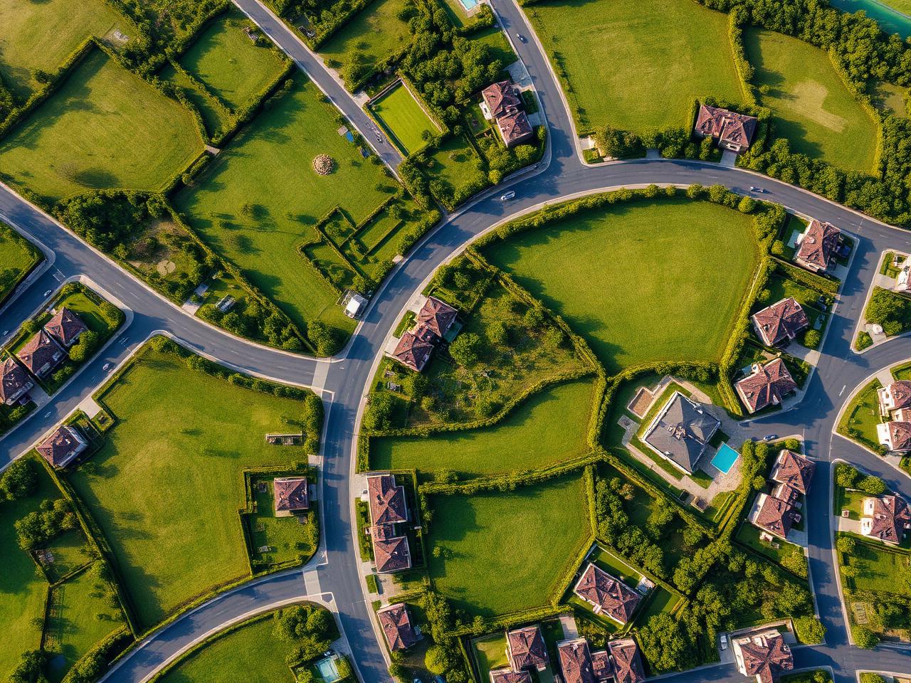 Emerald City premium villa plots T.Kallupatti Madurai — aerial township view