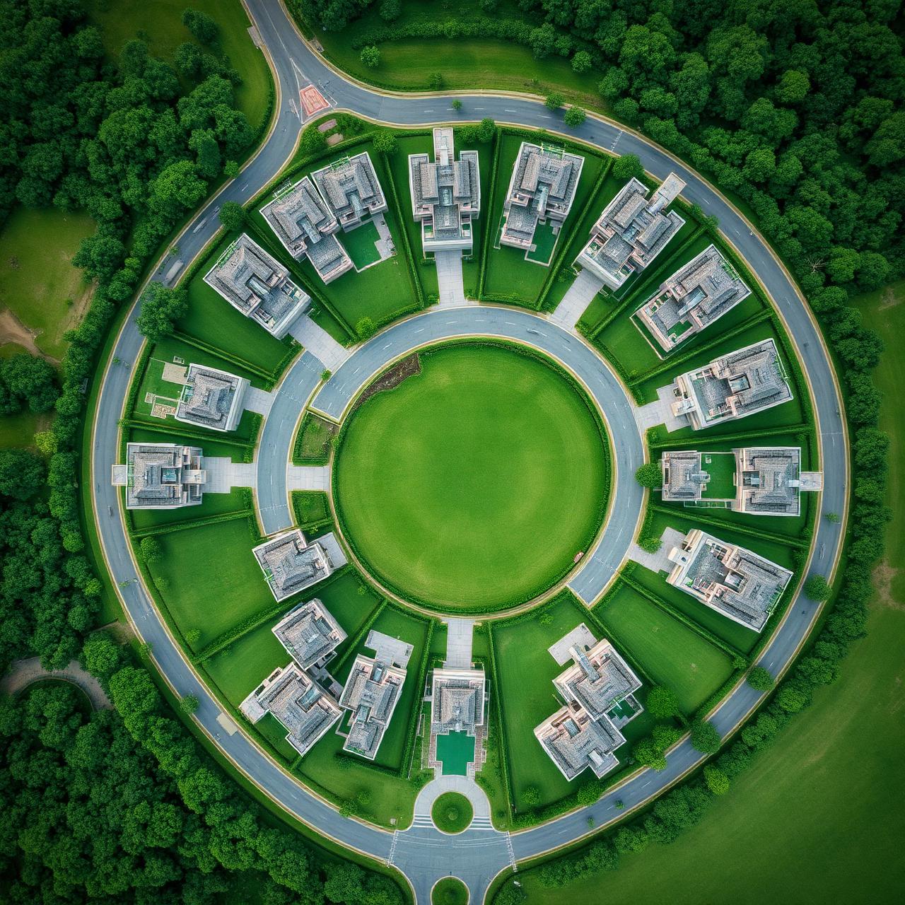 Hitech City Phase 4 premium villa plots Pudupatti Namakkal — aerial community view