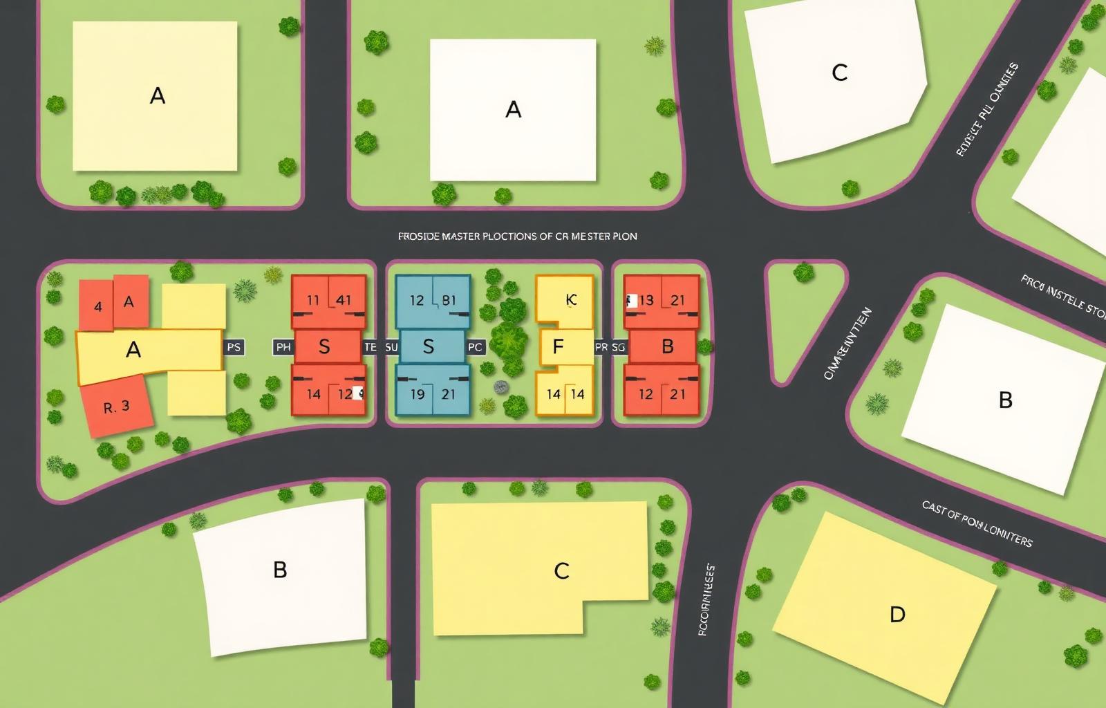 Hitech City Phase 4 premium villa plots Pudupatti Namakkal — master layout plan