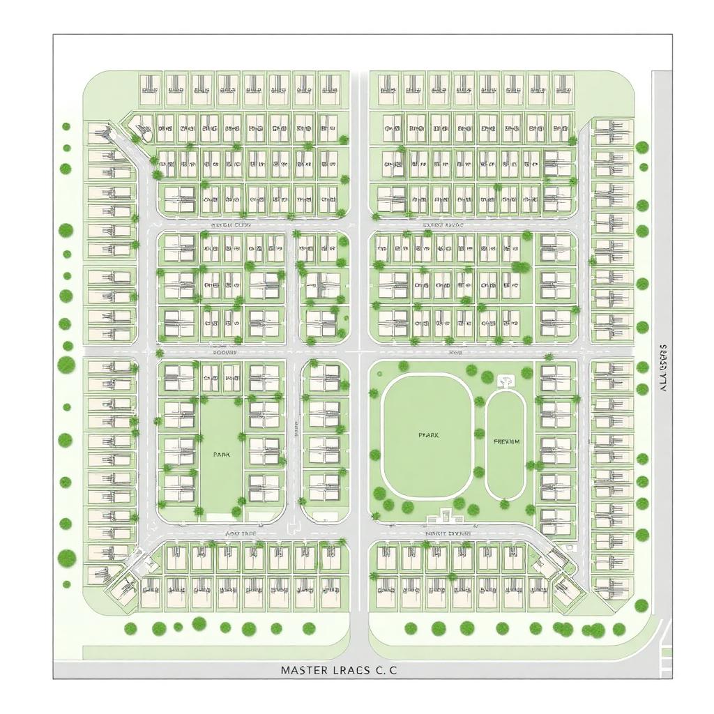 Up Town Phase 2 master layout plan Mathur Trichy
